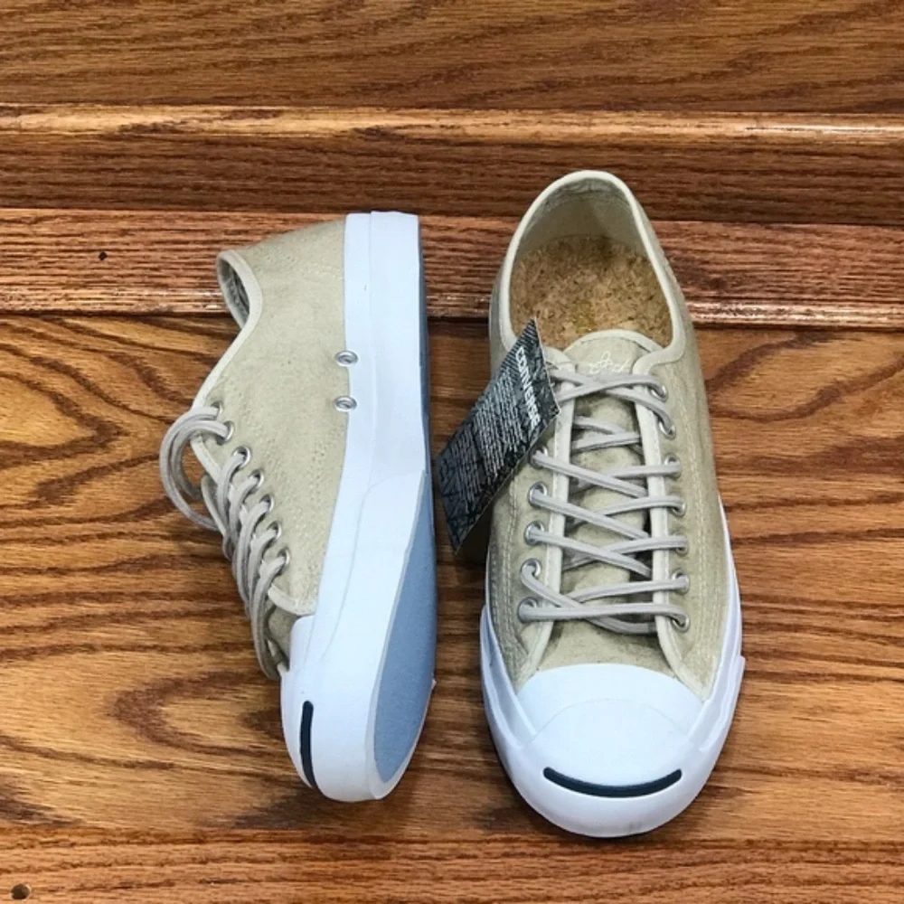 Converse‎ Jack Purcell Ox Papyrus Beige Canvas Sneakers Size Men 8